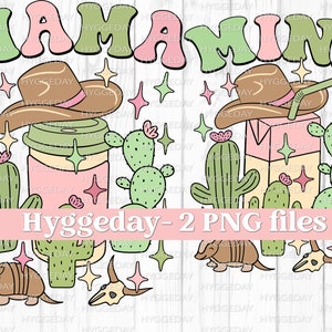 PNG assorti, Téléchargement numérique, Sublimation, Mama, Mini, Café, juicebox, set bundle, rétro, vintage, cactus, western, country, cowboy