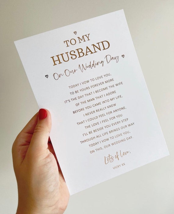 To The Man I Love On Our Wedding Day, Wedding Day Love Card To The Man I Love On Our Wedding Day, Wedding Day Love Card
