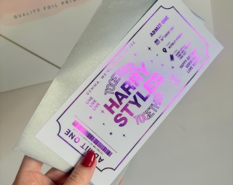 Harry Styles Together Together Foil Tour Ticket | Personalised Concert Gift | Harry Styles Concert Ticket | Fan Gift | Printable Keepsake