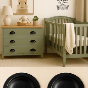 Vintage style drawer pull cup handles