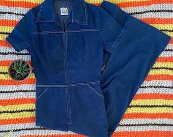 70s denim outfit