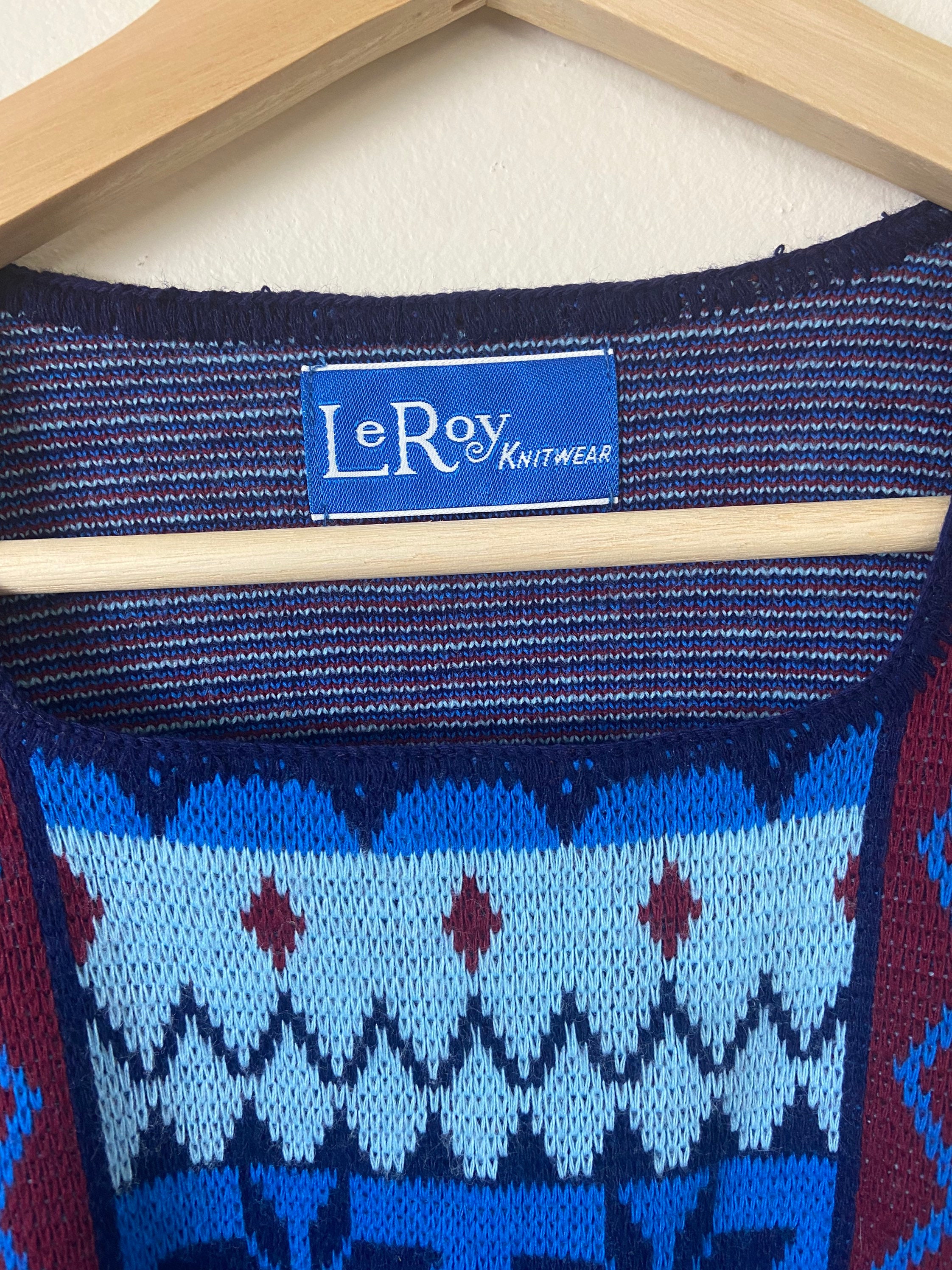 Buy Vintage 70s Blue Alpine Knit Sweater M/L Online in India - Etsy