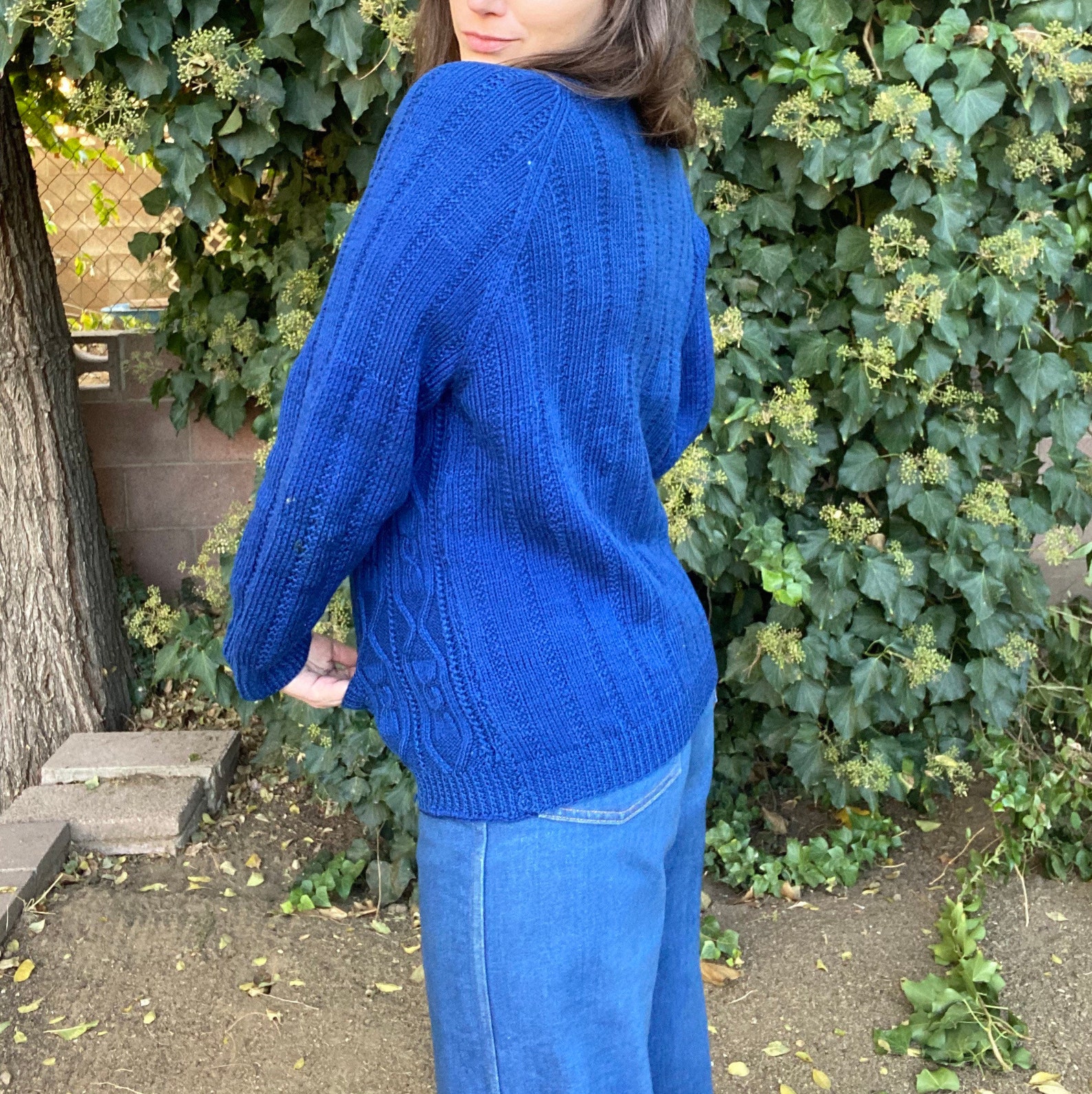 Vintage Blue Knitted Mr. Rogers 70s Cardigan Sweater Etsy