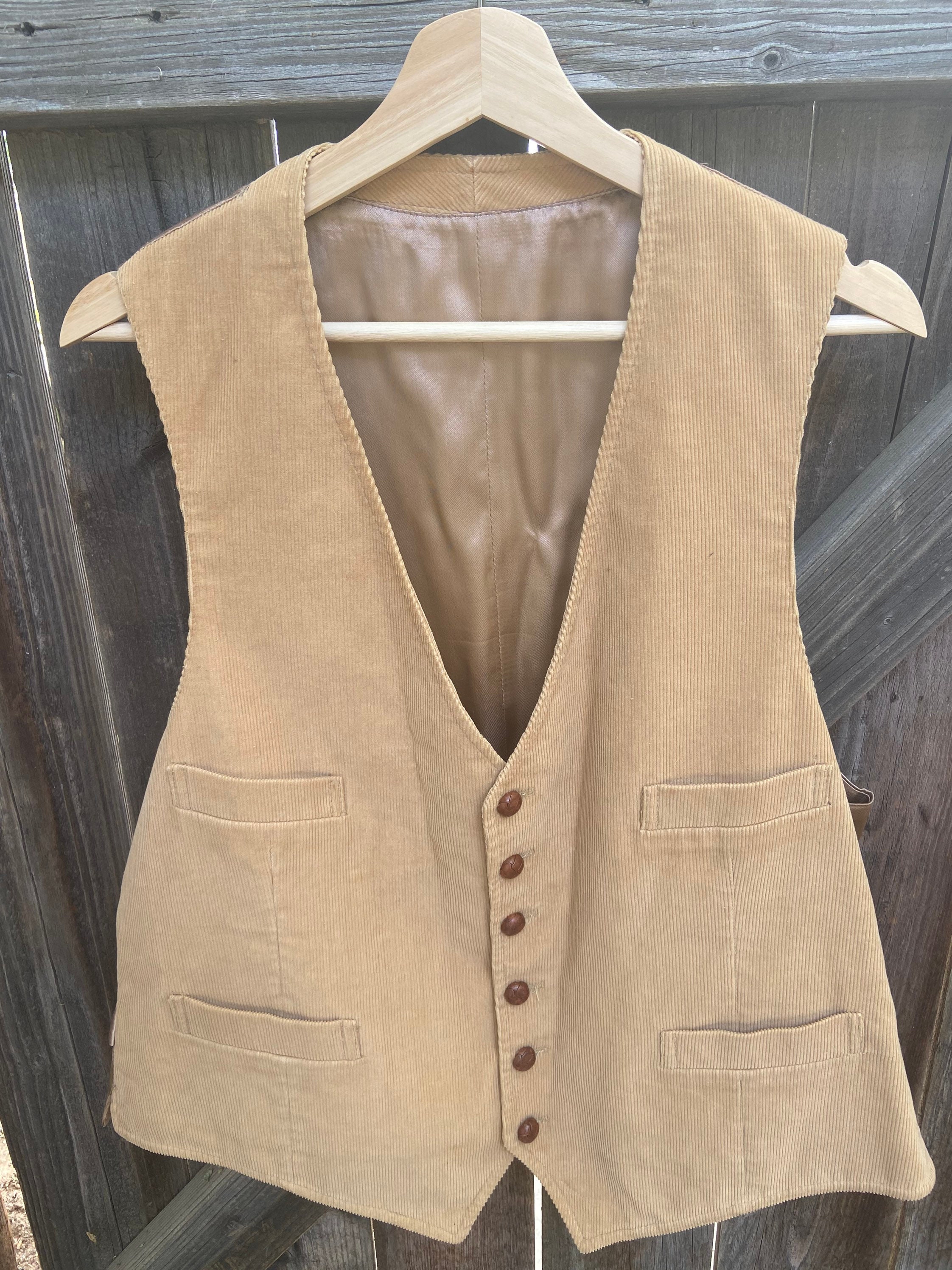Mens Corduroy Vest - Etsy