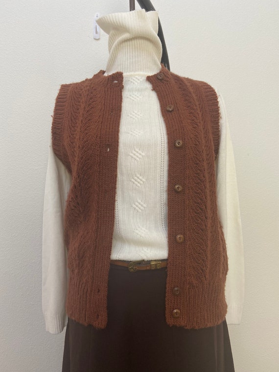 Vintage Campus Casuals Knit 70s Vest