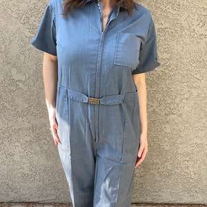Vintage Blue Rare Mechanic Suit Unisex Medium