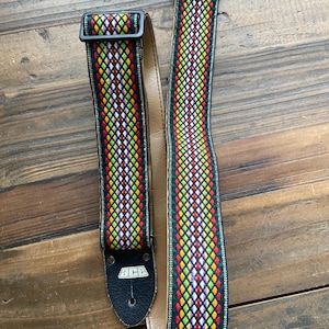 Vintage ace 60s guitar strap Hippie Hootennanny