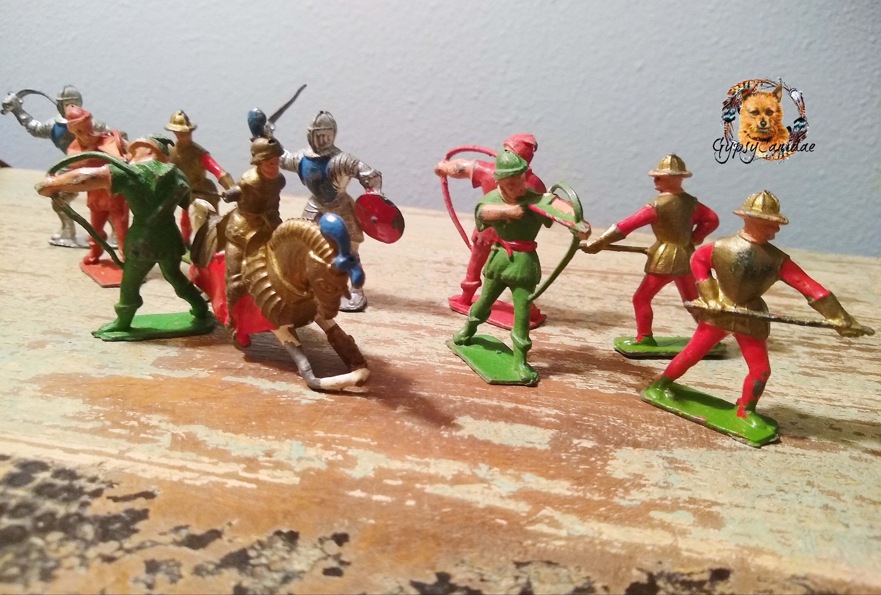 Robin Rood Toy Leaded Robin Hood Figures / Made in England / Cherilea Toys / Lead ...