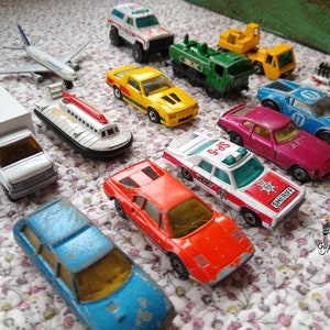 Vintage 1980s Matchbox, Hot Wheels, Yatming, Mini Toy Car