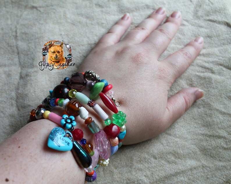 Love and Pride Memory Wire Bracelet LGBTQ Jewelry Boho Bracelet Pride Jewelry Rainbow Bracelet Memory Wire Cuff Wrap Bracelet