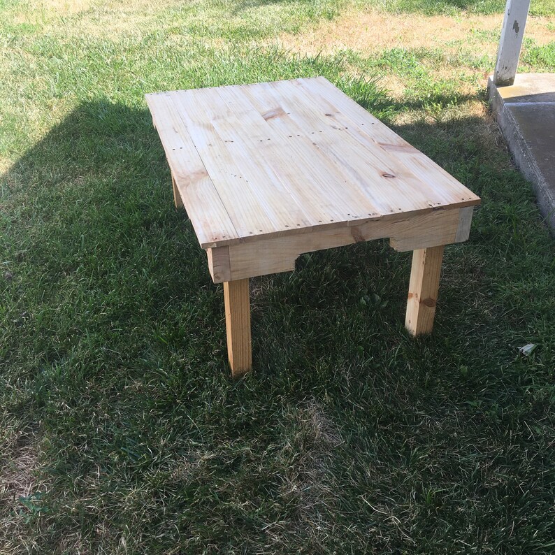 Reclaimed Knotty Pine Pallet Coffee Table Unfinished Made ...