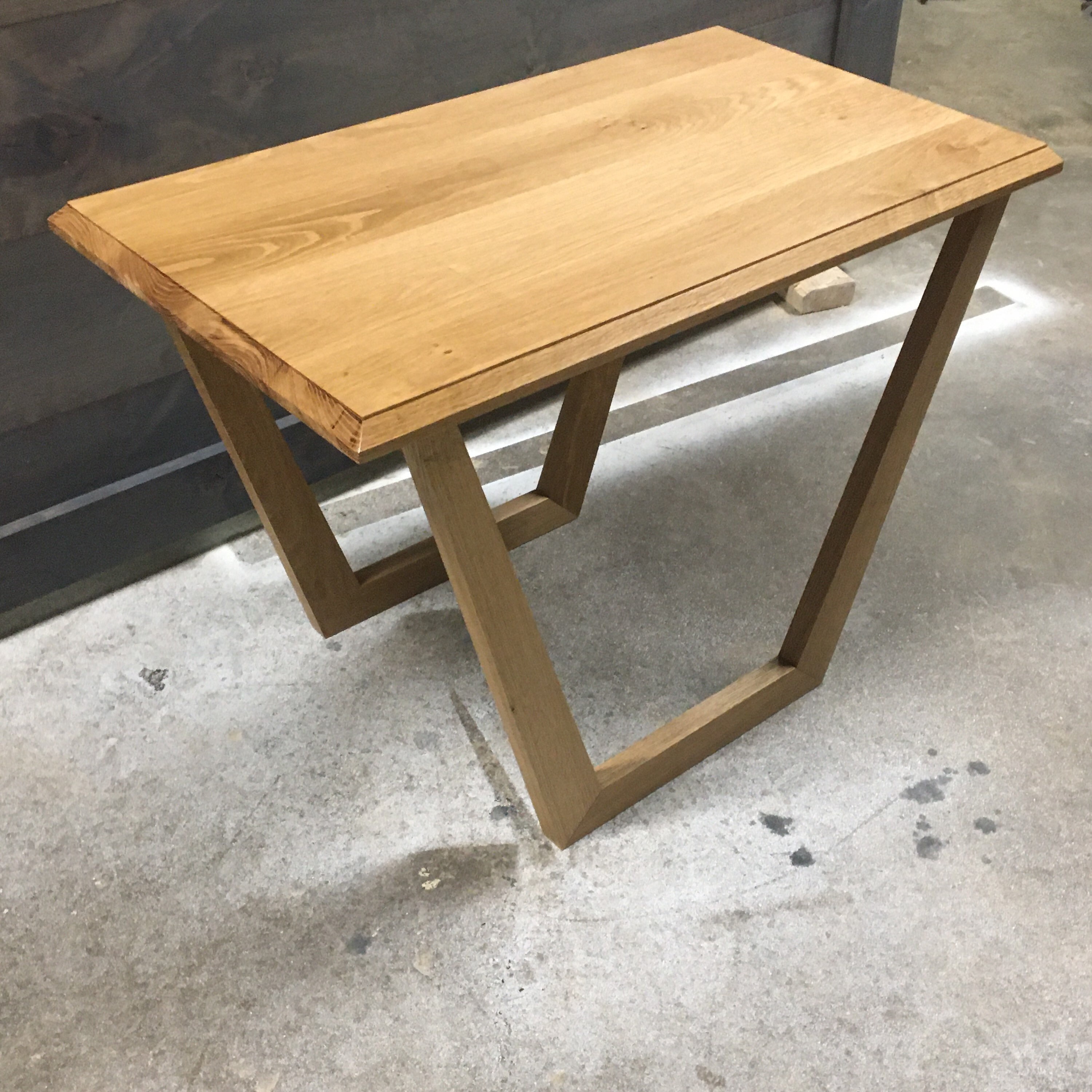 White Oak Modern Minimalist End Table Etsy
