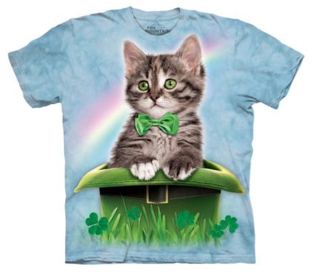 The Mountain Kitten in Hat T-shirt for Men - Etsy