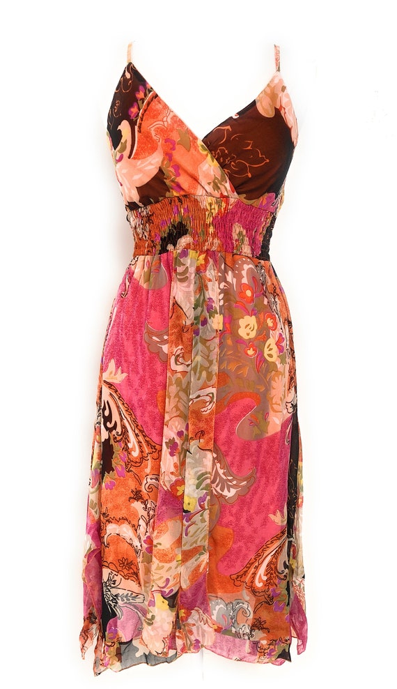 Ladies Empire Waist Spaghetti Strap 