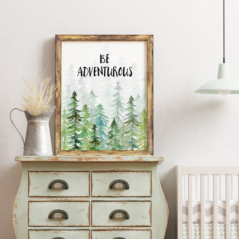 Tree Wall Art Outdoor Art Print Woodland Nursery Decor Etsy