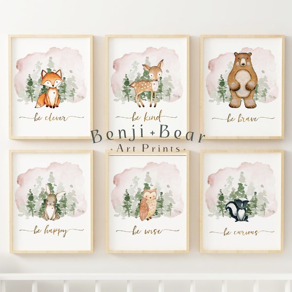 Woodland Nursery Art Etsy