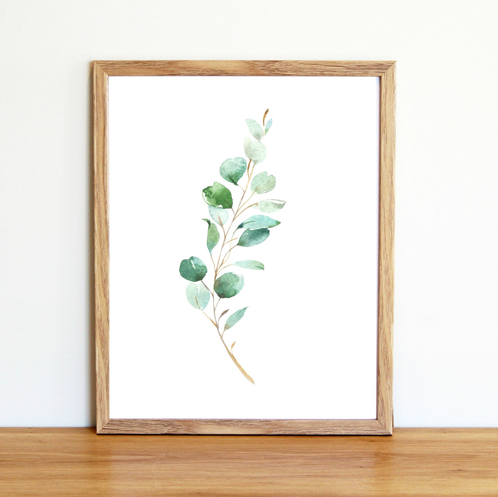 Eucalyptus Prints Watercolor Botanical Prints Nursery Wall Etsy