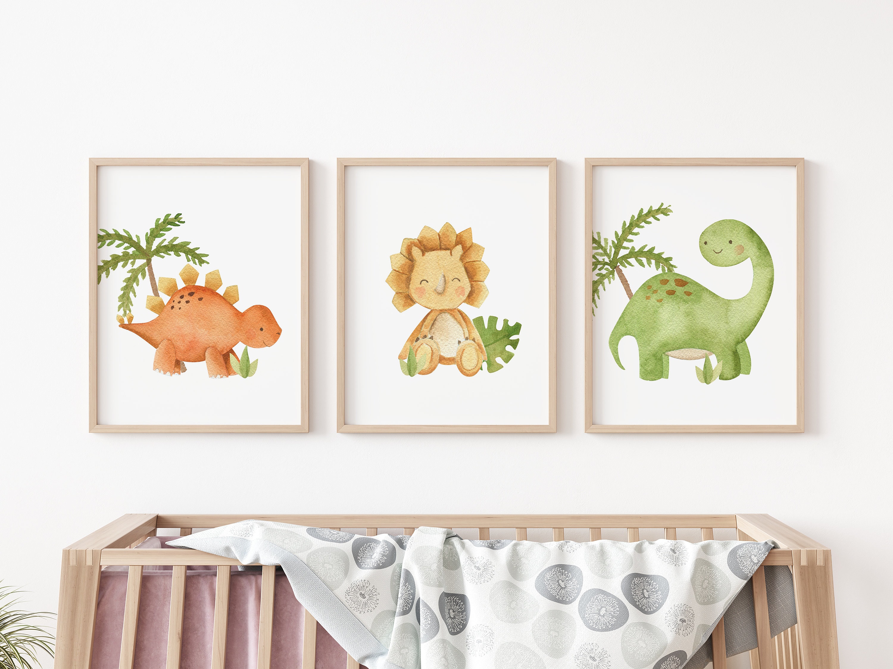 Dinosaur Art Prints Dinosaur Nursery Decor Nursery Prints | Etsy