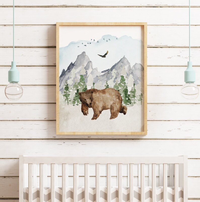 Woodland Nursery Prints Woodland Decor Nursery Prints Etsy