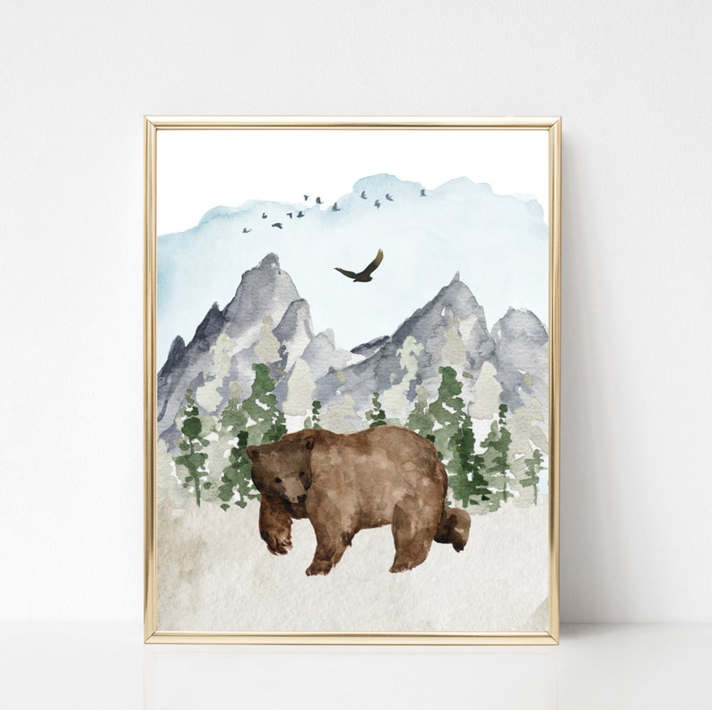 Woodland Nursery Prints Woodland Decor Nursery Prints Etsy