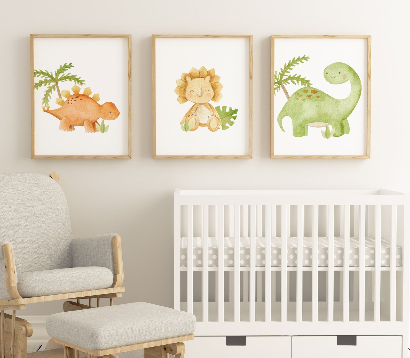 Dinosaur Art Prints Dinosaur Nursery Decor Nursery Prints - Etsy