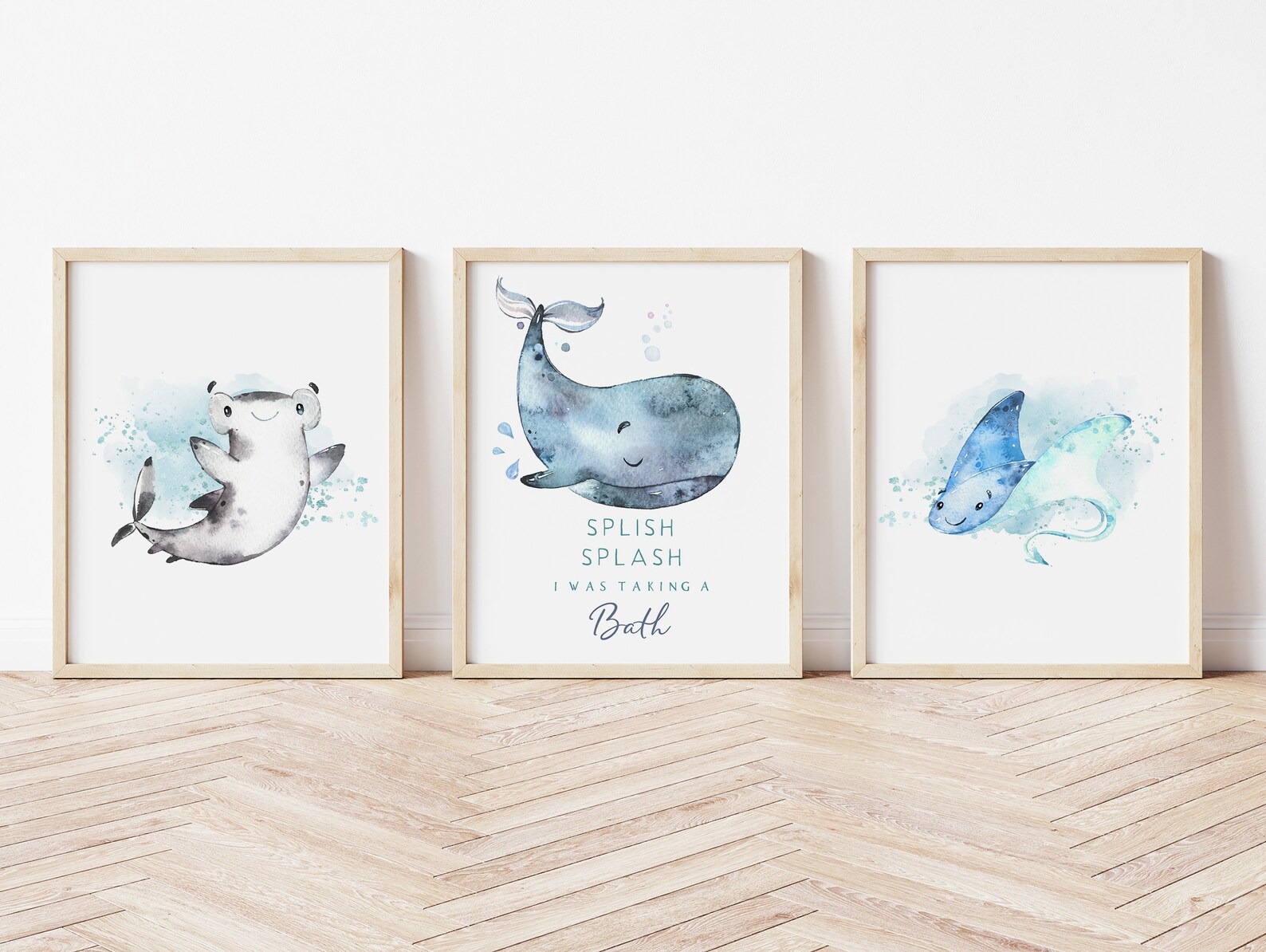 Ocean Bathroom Art Print Ocean Nursery Art Prints Nautical - Etsy