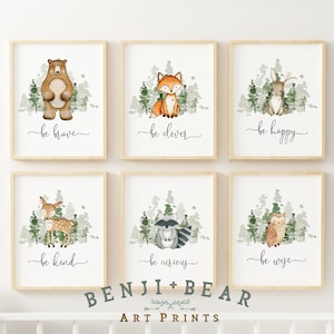 woodland wall art nursery