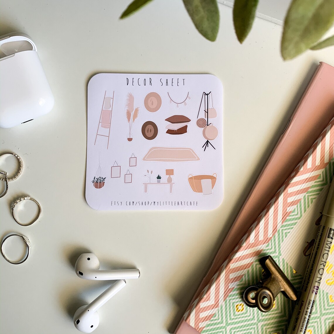 minimalist boho decoration sticker bullet journal