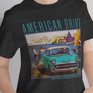 1957 Chevy Bel Air T-Shirt / Classic American Automobile Car Lover Tee