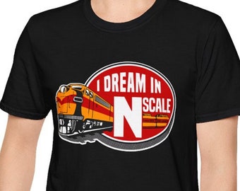 Camiseta modelo Railroader/I Dream In N Scale camiseta