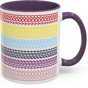 Hidden Swear Message Color Accent Mug / F*ck This Sh*t And F*ck You Funny Gift for Coworker Best Friend Office Humor Gift for Work Bestie