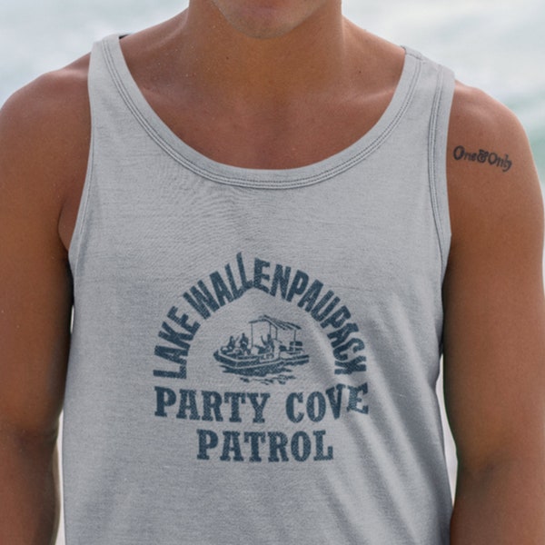 Lake Wallenpaupack Tank Top Party Cove Patrol / Mens Womens Unisex Jersey Tank Tops / Muscle Tank For Men and Women