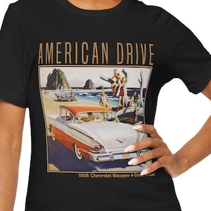 1958 Chevy Biscayne T-Shirt / Classic American Automobile Car Lover Tee