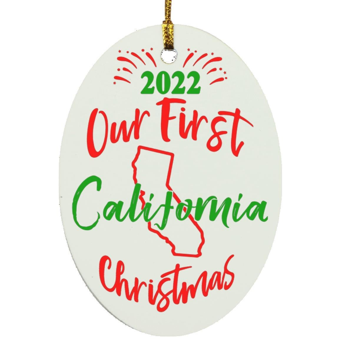 2022 Our First California Christmas Tree Ornament Designed & Sold By Tess Unspecified