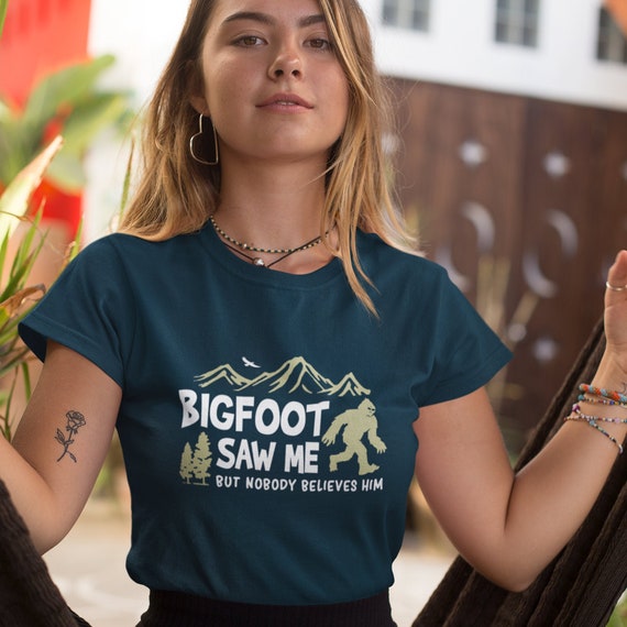 Outdoor Gifts Gone Squatchin' Men & Women Tee Shirts Outdoor Gifts Gone Squatchin' Men & Women Tee Shirts