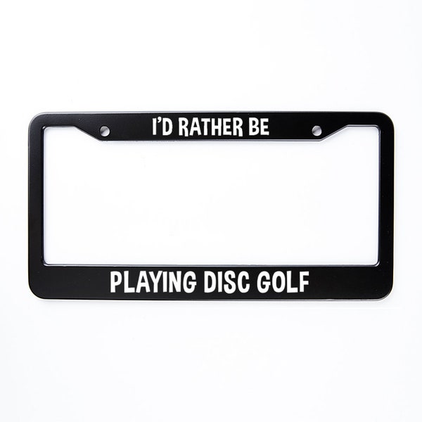 Golf License Plate Frame Etsy