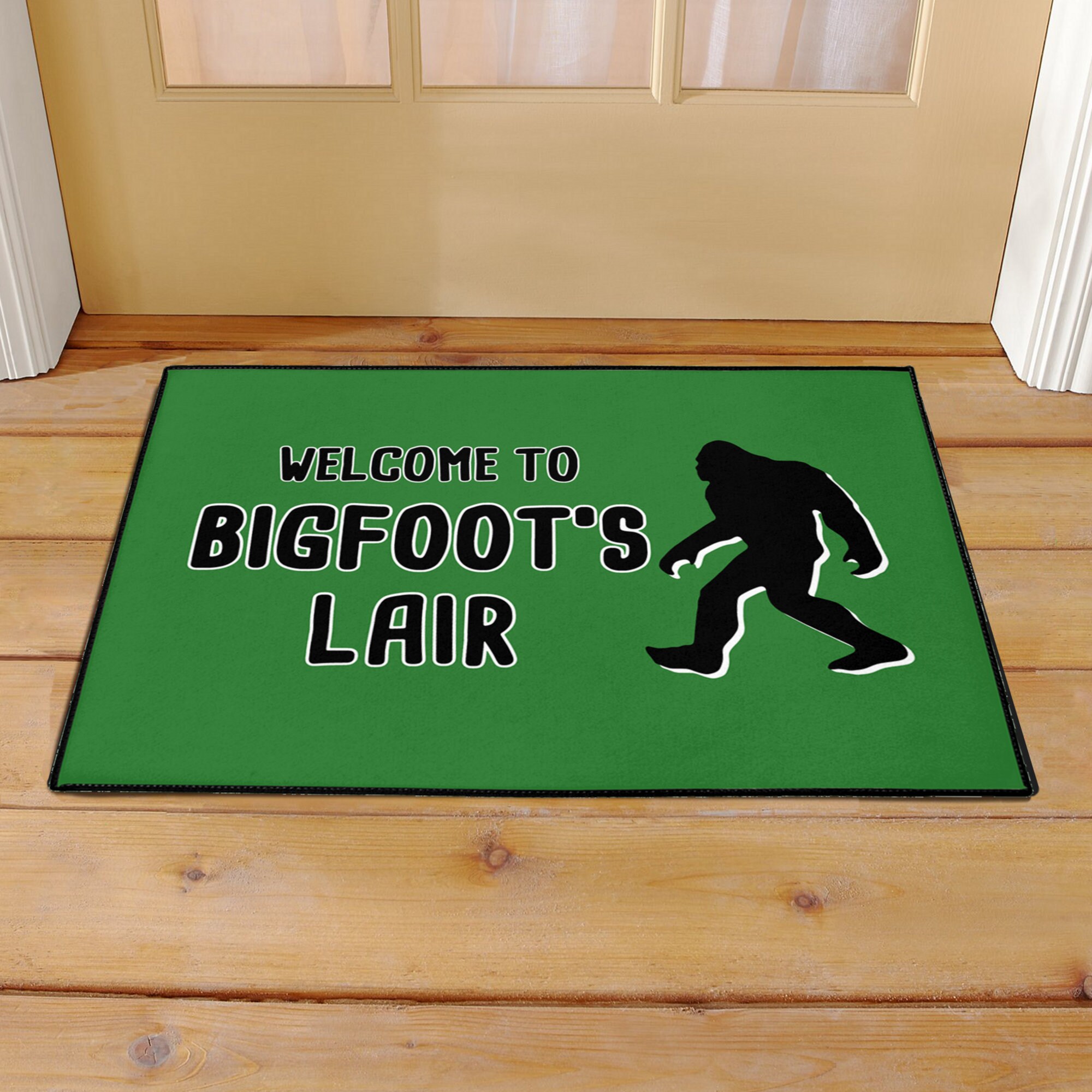 Bigfoot Lair Doormat / Funny Sasquatch Yeti Grassman Etsy