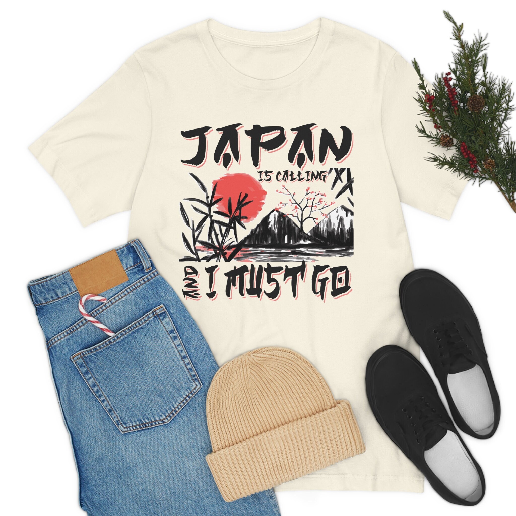 Japan TShirt Travel Shirt / Japan Is Calling And I Must Go T-Shirt / Asia Pacific Rim Traveler Tourist Gift