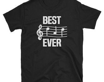 Mens Best Dad Ever Music Notes Funny Father's Day Gift T-Shirt Mens Best Dad Ever Music Notes Funny Father's Day Gift T-Shirt