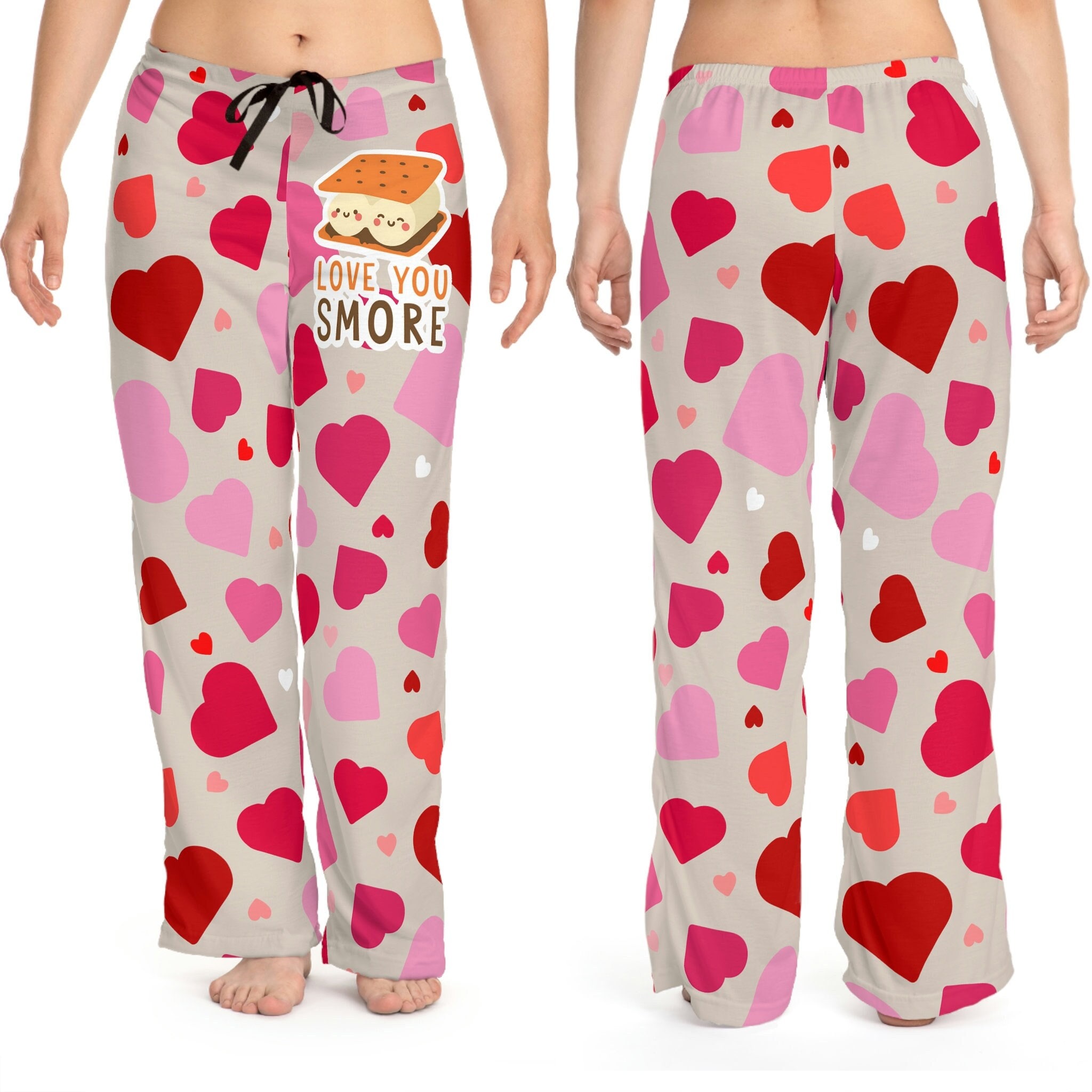 Love You Smore Pants Pajamas Valentine Hearts Sweetheart Gift