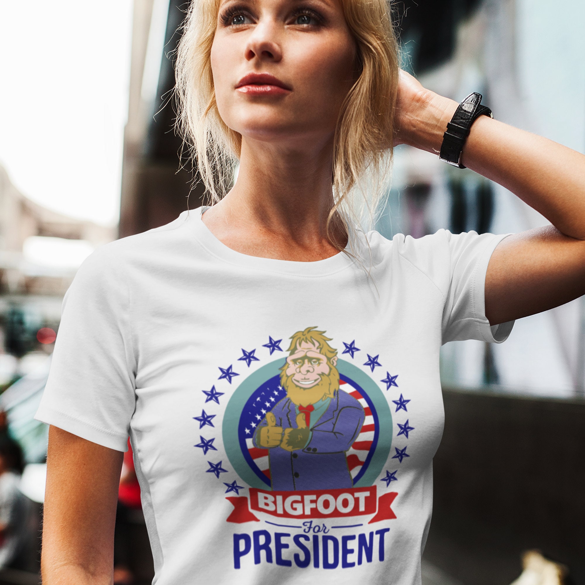 bigfoot for president t shirts