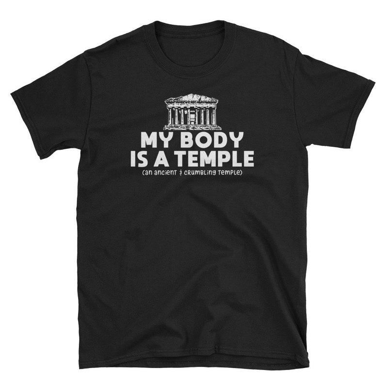 My Body is A Temple Short-sleeve Unisex T-shirt for Women and - Etsy