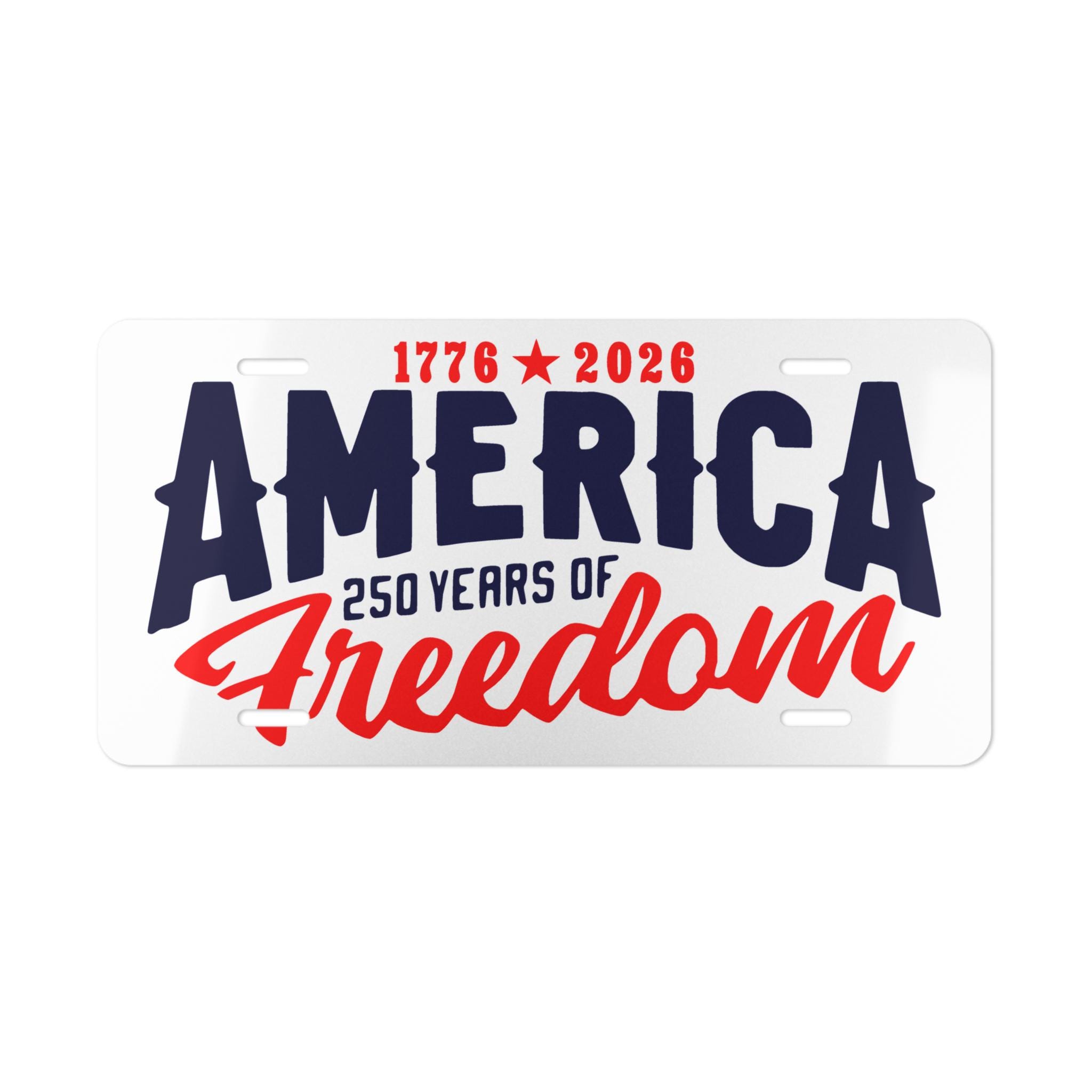 アメリカ独立250周年記念ナンバープレート / 1776年～2026年 米国建国
