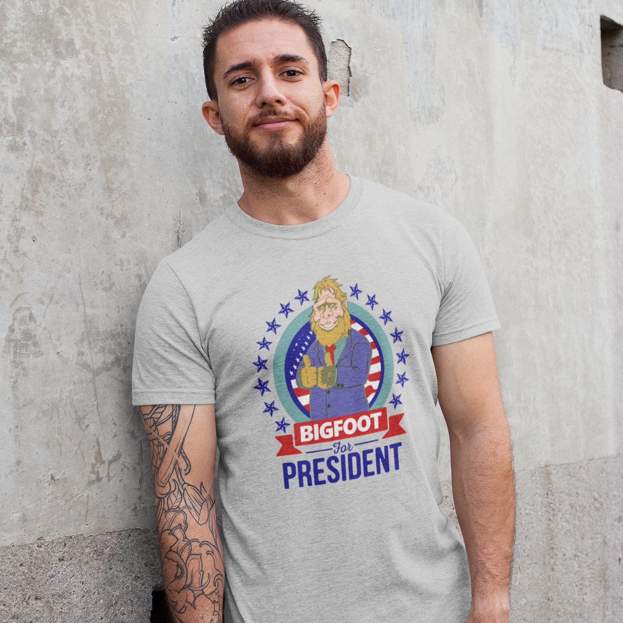 bigfoot for president t shirts