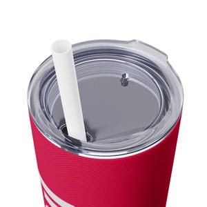 TaB Soda Never Forget Skinny Tumbler / 20oz Stainless Steel with Straw image 5