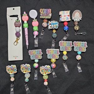 School Nurse Badge Reel Principal Badge Reel School Secretary Badge Reel Counselor Badge Reel Assistant Principal Badge Reel, Sub Badge Reel