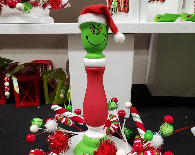 Grinch Table Arrangement, Grinch Decor, Grinch Centerpiece, Grinch