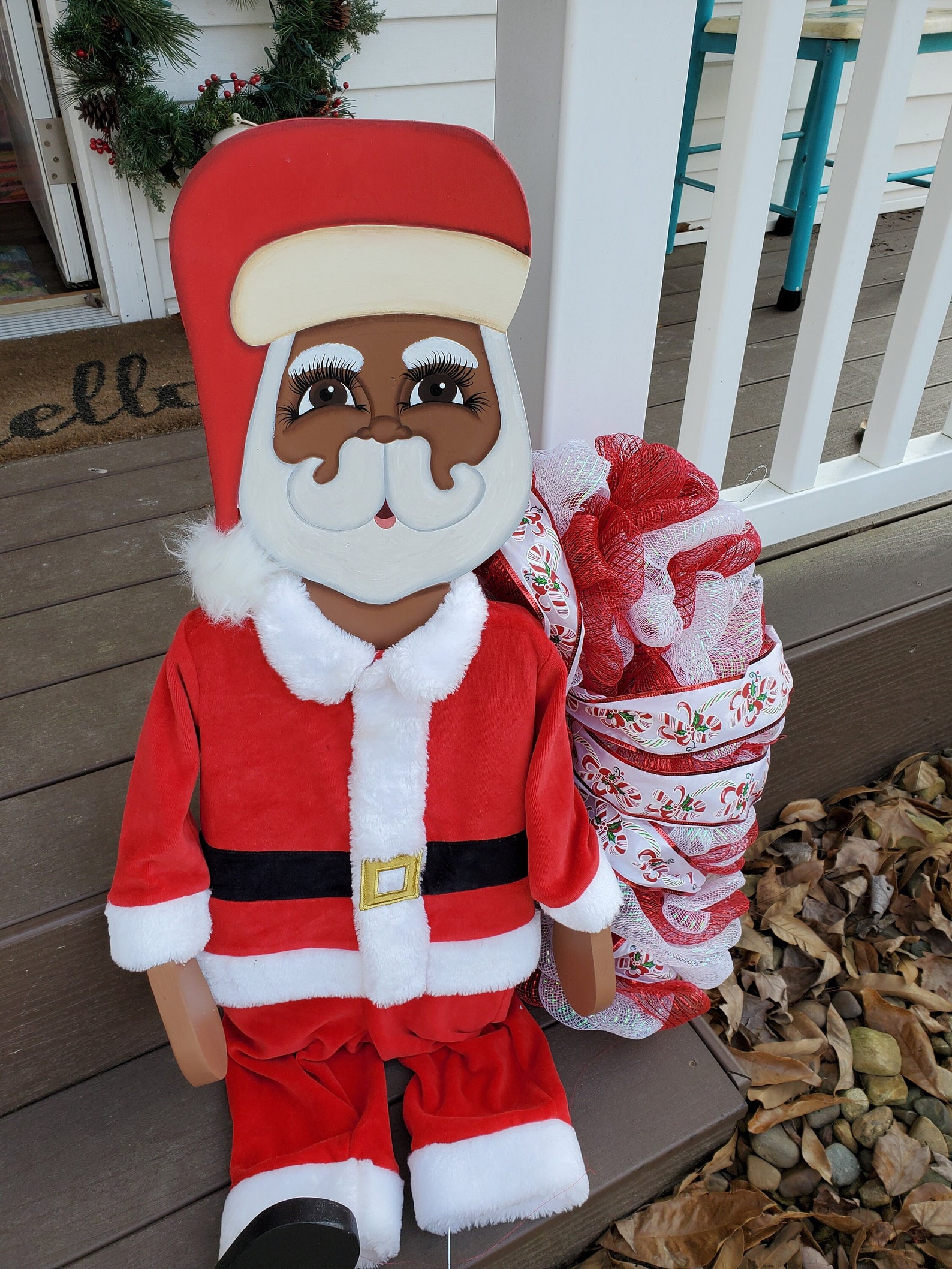 African American Santa African American Christmas Decorations Etsy