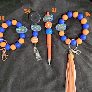 Florida Badge Reel, Florida Beaded Pen, Florida Gators Wristlet, Collegiate Badge Reels, Collegiate Pens, Auburn Pen, Western Ky Key Chain
