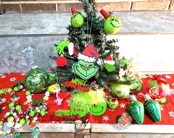 Grinch Christmas Decor, Grinch Christmas Tree, How the Grinch Stole Christmas, Grinch Ornaments, Grinch Christmas Ornaments, Grinch